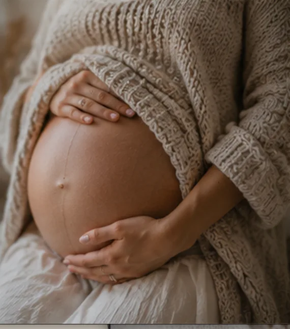 Natürlicher Moment aus einem Babyshooting